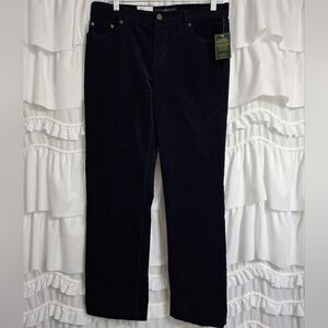 Lauren Ralph Lauren Navy corduroy Straight Leg Pants
